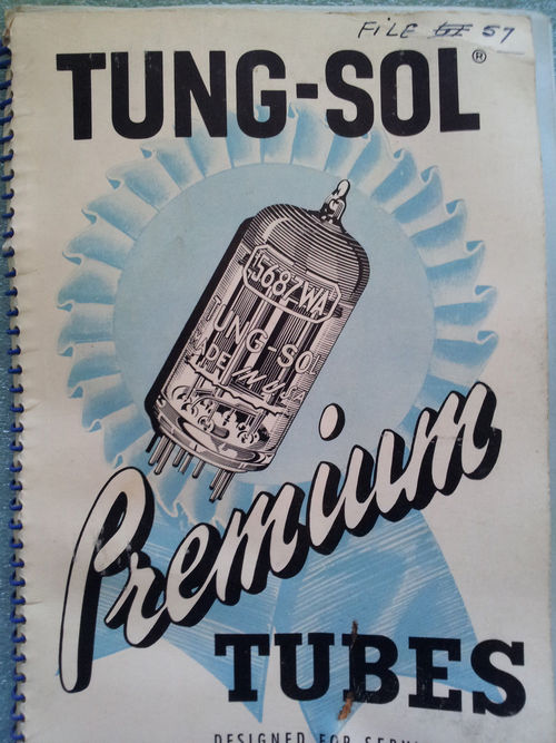 Product picture Tung-Sol Electron Vacuum Tube Catalog Manual Radio TV Book