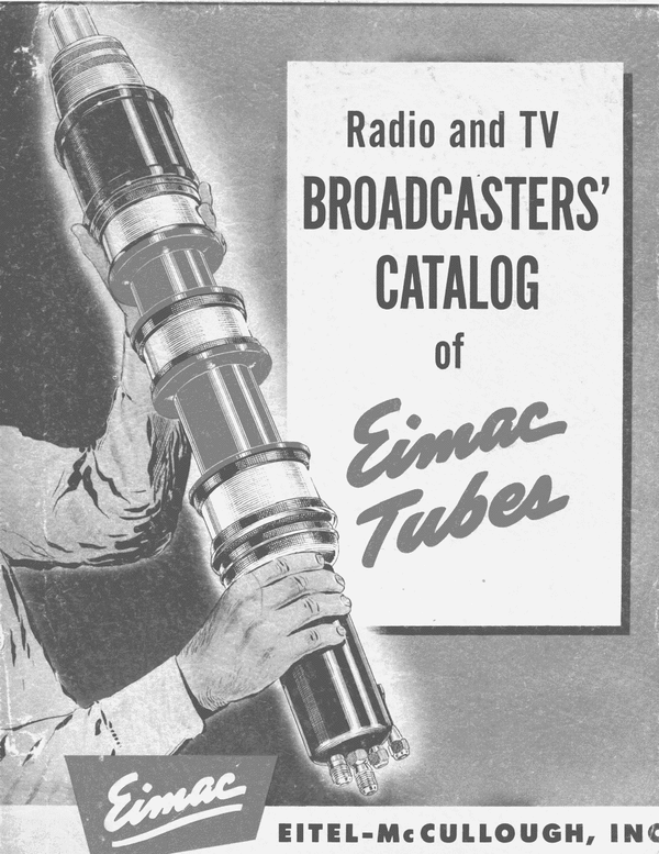 Product picture Radio and TV Broadcasters Catalog of Eimac Tubes Book