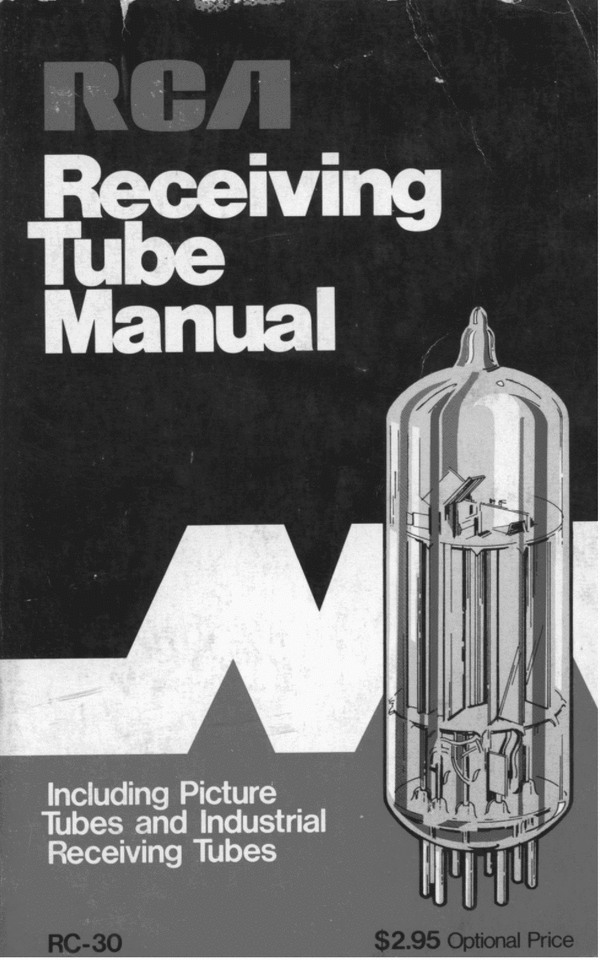 Product picture RCA Receiving Vacuum Tube RC-30 Manual Radio TV Book