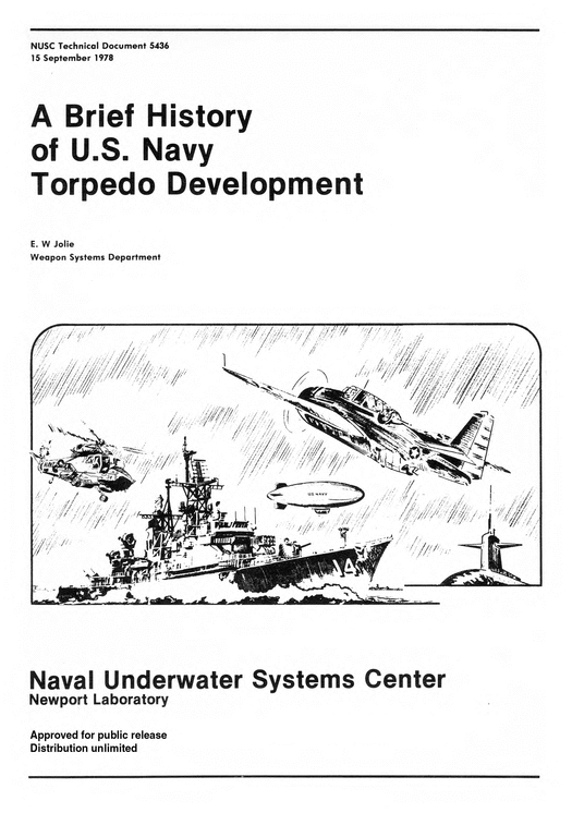 Product picture History of U.S. Navy Torpedo Development Technical Book